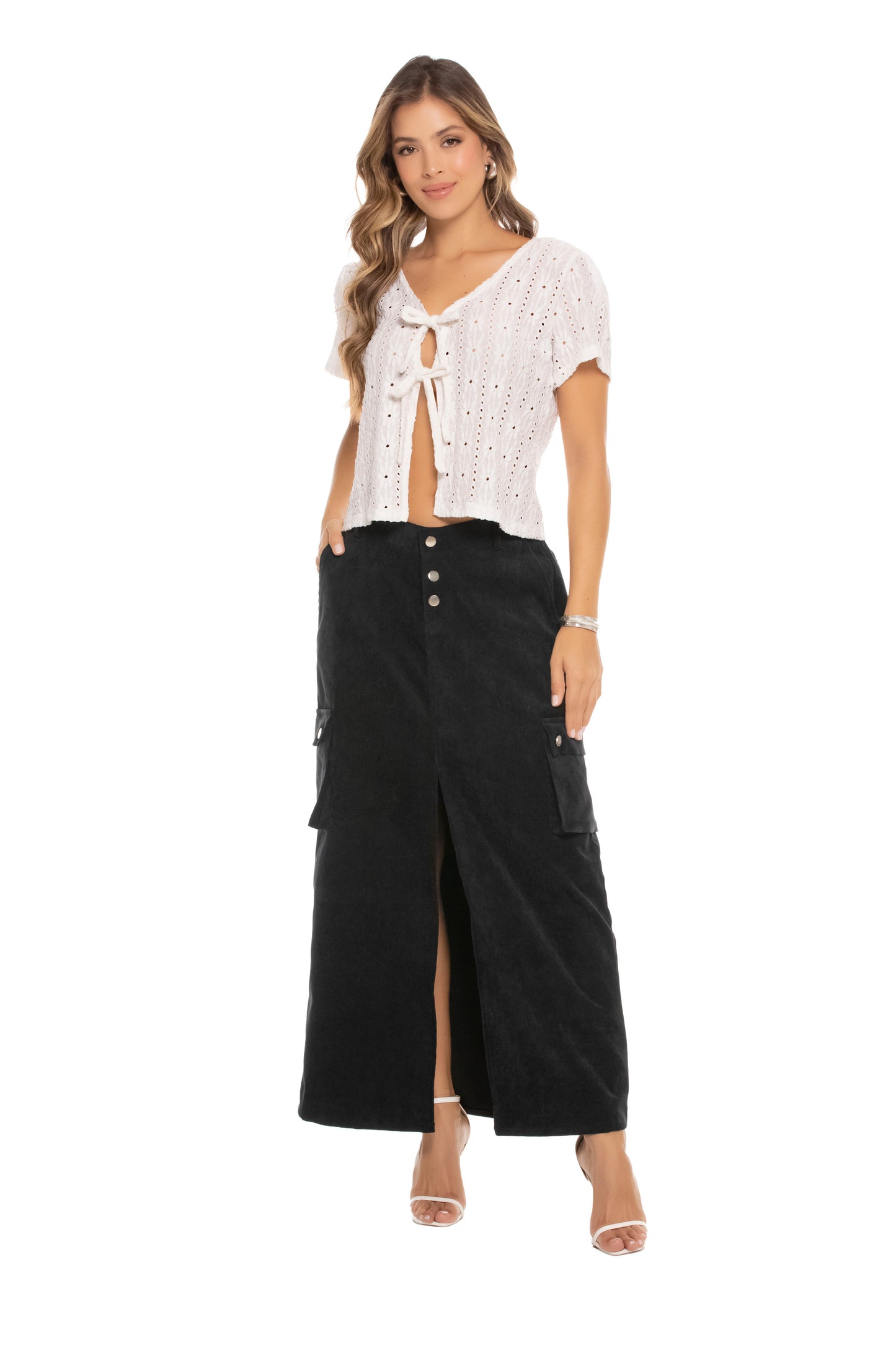 BLUSA EN POLIESTER STRECH