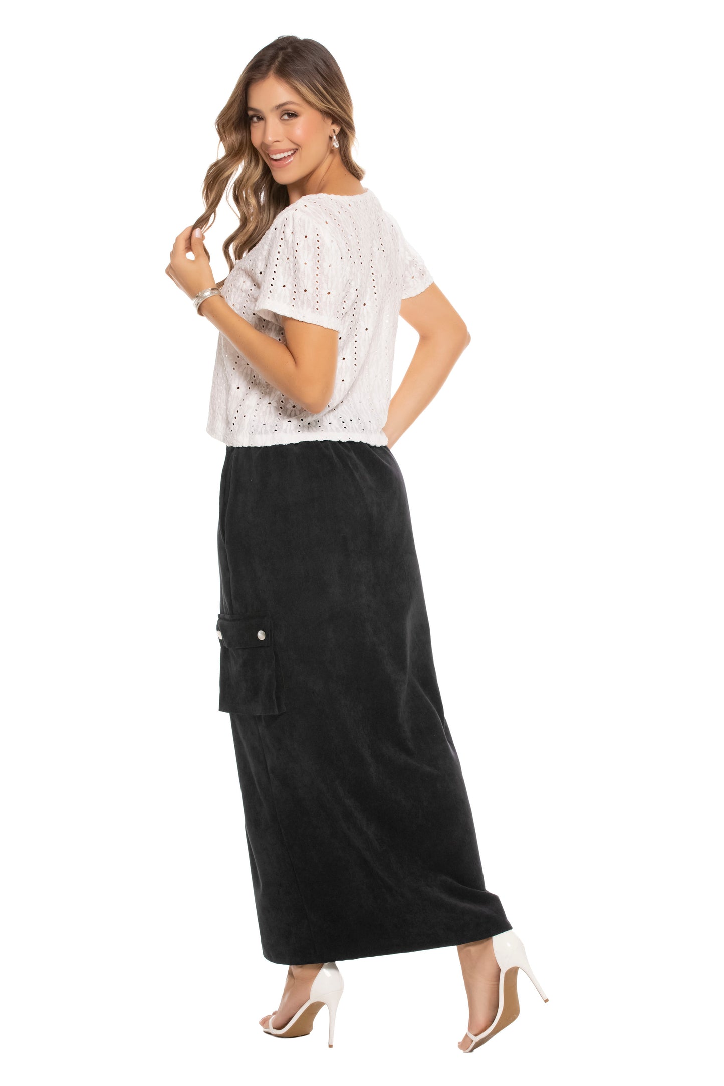 BLUSA EN POLIESTER STRECH